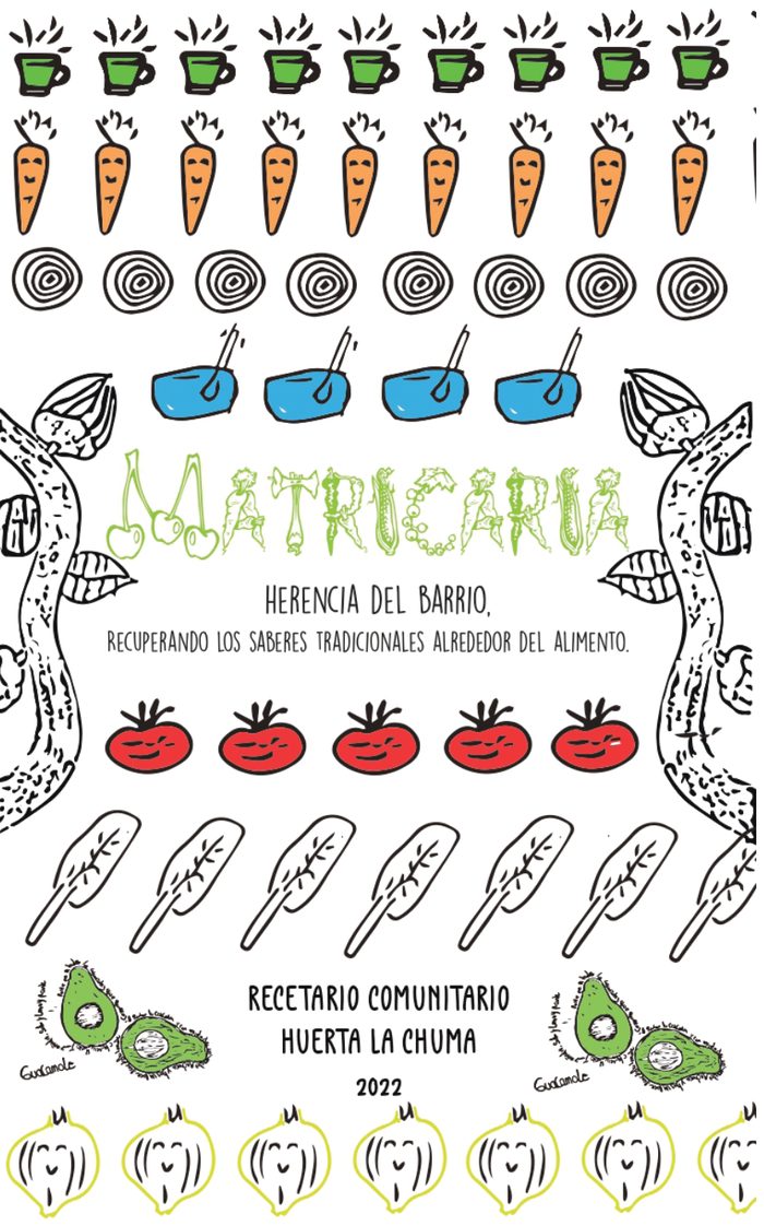 Portada del fanzine Matricaria, recetario comunitario 2022